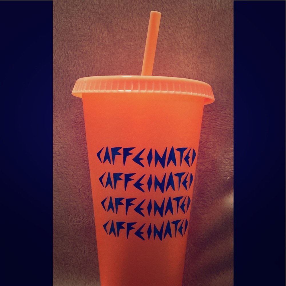 Starbucks Caffeinated Reusable Venti cup